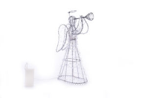 Fabricant d'ornements décoratifs sur pied en gros Ange pour la maison avec ruban de perles Cadeaux de fantaisie - Product Image 3