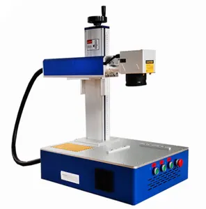 2024 NEW Factory Sale 30w 50w 100w Fiber Laser Marking Engraving Machine With Rotary Axis For All-Metals Ring PVC Pipe Price