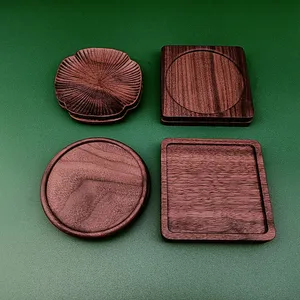 Premium quality wood coaster with fine finished and elegant wooden coaster <b>set</b> for glassware <b>tea</b> <b>cups</b> or home decor gift idea - Product Image 2