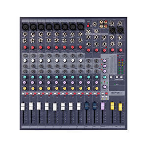 Console de mixage audio professionnelle EFX8 à 8 canaux en métal avec alimentation fantôme 48V intégrée, Bluetooth pour téléphone, enregistrement sur ordinateur, DJ - Product Image 1