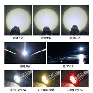 Projecteur télescopique XHP160 à zoom, affichage numérique LED, lampe torche haute puissance pour patrouille en extérieur, camping, pêche, spéléologie - Product Image 1