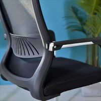 Chaise de bureau ergonomique de luxe moderne en tissu, dossier haut, confortable pour une utilisation prolongée, idéale pour la chambre, le bureau ou la cuisine