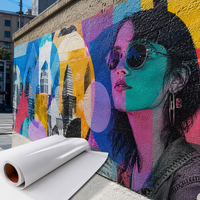 Rouleau de vinyle auto-adhésif pour autocollants muraux, vinyle imprimable amovible pour la décoration des magasins de détail