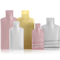 Sachets personnalisés laminés à la feuille métallisée, scellés sur 3 côtés, thermosoudés, pour liquides, jus, boissons et gels énergétiques, MOQ 100 pièces