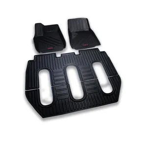 Peças de automóvel inodoras impermeáveis 7 assentos esteiras automáticas do assoalho do pé do carro do Tpe para Tesla Model X
