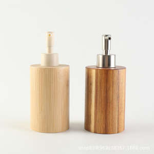 WanuoCraft Offre Spéciale Bouteille de Shampooing en Bambou Biodégradable Écologique avec Pompe pour Gel Douche/Lavage Corporel Fabriquée en Chine pour Usage Domestique - Product Image 2