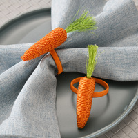 Porte-serviettes en forme de fleur tissée à la main, écologiques, pour la décoration de table de fête