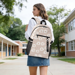 Mochila para Portátil Impermeable de Poliéster Resistente con Bajo MOQ, Personalizable con Logotipo, para Deportes, Viajes, Aire Libre, con Diseño de Flor de Margarita, para Camping - Product Image 6