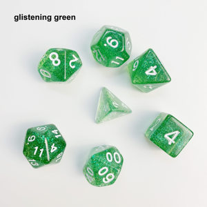 Lấp Lánh Shinning <span class=keywords><strong>DND</strong></span> Đa Diện TRPG Màu Đa Màu Sắc Tùy Chỉnh 7 Cái Mỗi Bộ Nhựa Acrylic Quyết Định <span class=keywords><strong>Dice</strong></span> - Product Image 4