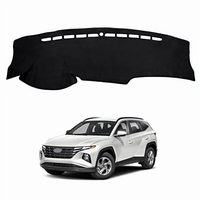 Tapis de tableau de bord intégral antidérapant en polyester anti-éblouissement, protection solaire, pour Hyundai Tucson JM 2006-2014 (conduite à gauche) – Vente chaude