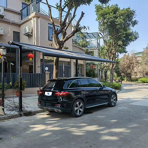 Toldo Retráctil Eléctrico <span class=keywords><strong>para</strong></span> Coche, 5x4m 6x3m, Control Remoto, Marco de Aluminio Gris, <span class=keywords><strong>para</strong></span> Estacionamiento - Product Image 4