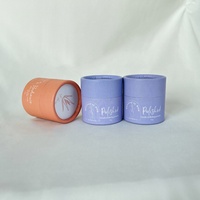 100% biodégradable de qualité alimentaire naturel Kraft conteneur prix usine cylindre carton papier Pot cosmétique papier Tube pour crème