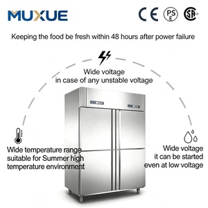 Réfrigérateur commercial MUXUE en acier inoxydable 1,2 m à fermeture automatique, évaporateur en cuivre pur, contrôle numérique de la température - Product Image 3