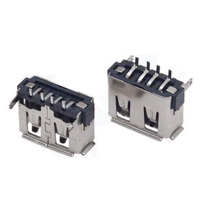 พอร์ต USB 2.0 A แบบบางพิเศษ ความสูง 5.7 มม. แบบมุมฉาก 4 ขา พร้อมขาเกลียวยึดแบบทะลุรู 2 ขาเพื่อการยึดติดที่มั่นคง - Product Image 4