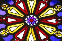Panneau de vitrail décoratif pour hall d'hôtel, style Cour Européenne, en verre artistique stratifié massif, sur mesure, durable et moderne