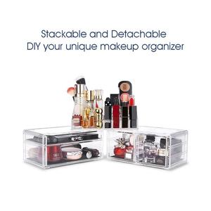Lớn ngăn kéo và đồ trang sức hiển thị 3 miếng Acrylic jewlery hộp lưu trữ mỹ phẩm trang điểm tổ chức - Product Image 2