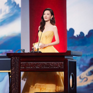 Yellow Ball Gown Sweetheart Neckline Empire Waist Mesh Layered Skirt Evening Dress For Art Exams Runway Princess Style - Product Image 4