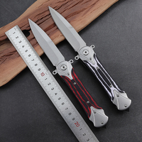Couteau de survie pliable de poche pour le camping et la chasse, nouveau style 2026, manche G10, avec des couleurs rouge, bleu et noir, idéal pour un usage quotidien