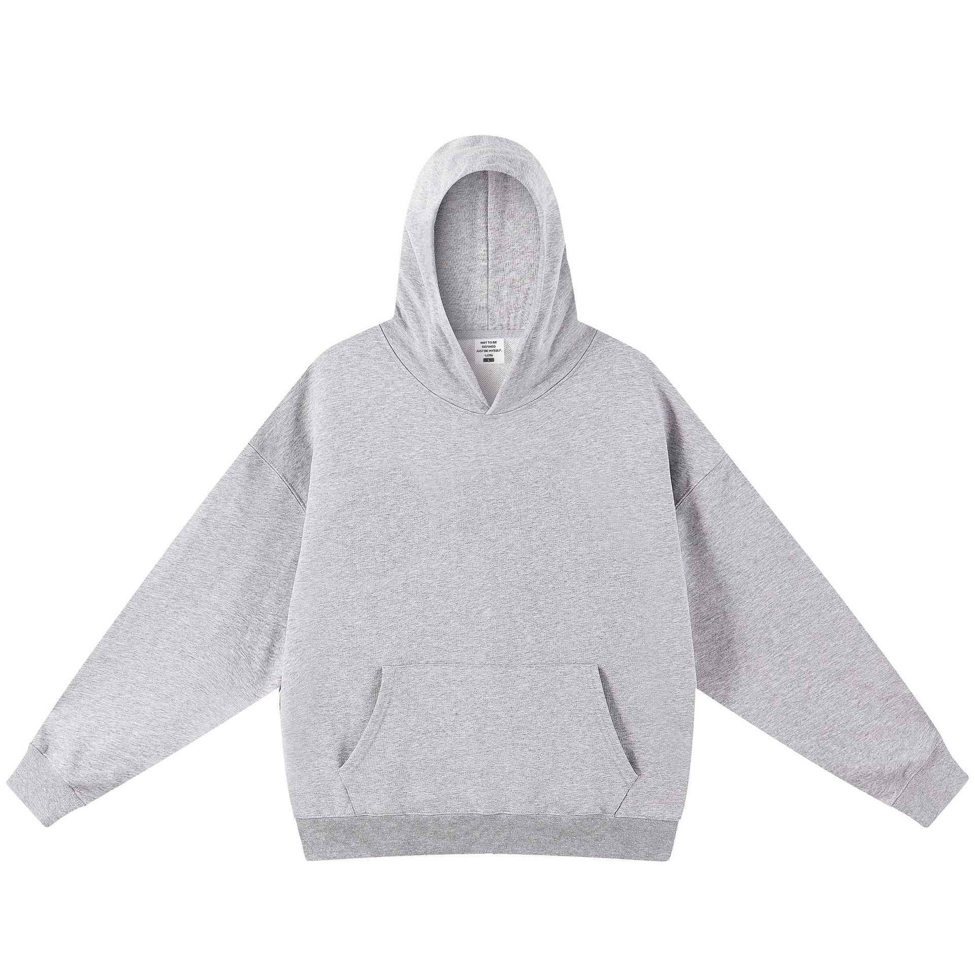Hooded - white gray