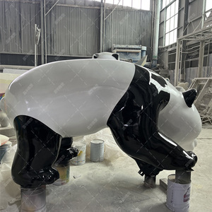 Escultura de Panda Gigante de Fibra de Vidrio para Exteriores, Figura de Animal Hecha a Mano para Montar en el Suelo 6175 - Product Image 5