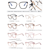 MS 83602 Classique Oeil de Chat Grand Monture Lunettes de Designer pour Femmes Bloquant la Lumière Bleue Logo Personnalisé Montures de Lunettes Optiques de Mode