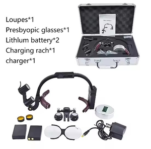 Lupa <span class=keywords><strong>Dental</strong></span> 2.5X 3.5X con Lupa Binocular, Mecanismo de Metal con Luz de Cabeza de Cirujano para Uso de <span class=keywords><strong>Dentista</strong></span> - Product Image 6