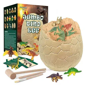 Jinming Kids Educatief Geschenk Gigantische Dino Ei Graafset Speelgoed Mini Dinosaurus Fossiel Graafkit Speelgoed