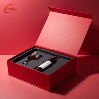 Boîte en carton rigide en forme de livre, personnalisée, avec revêtement aseptique magnétique, insert en mousse EVA, emballage pour vin rouge, pour bouteilles de whisky