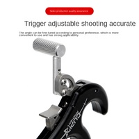HT Wholesale Archery UV Target Hunting 6061T6 Aluminum Material Right-Handed Portable Compound Bow Release Aid 3/4 Finger Thumb