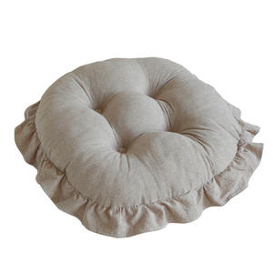 Cojín de asiento de algodón lavado SkRound, color caqui suave, antideslizante, para sala de estar, oficina, dormitorio, estudio - Product Image 4