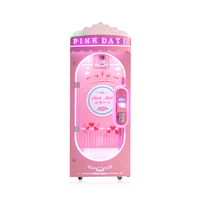 Machine d'échange de date rose coupez votre prix machine de compétence de coupe distributeurs automatiques coupez fantastique pièce de prix amusement