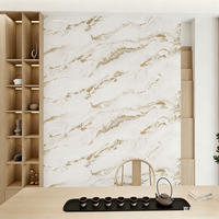 Panneaux muraux en PVC Y Board ignifuges 3D effet marbre, faciles à installer, imperméables, pour revêtement mural d'appartements de luxe