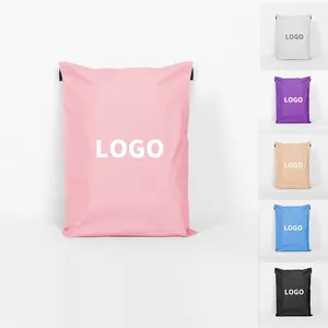 Multi colore LOGO personalizzato biodegradabile compostabile Poly Mailer Bag plastica Polymailer Mailing spedizione sacchetto di imballaggio per abbigliamento