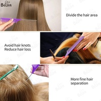 Peignes à cheveux en acier inoxydable à queue de rat, résistants à la chaleur, avec logo personnalisé, pour la coiffure, vente en gros
