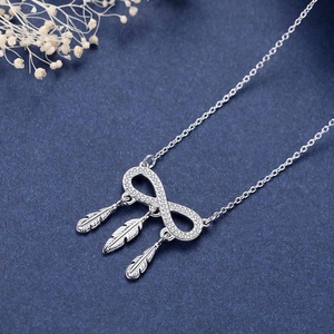 925 de plata esterlina amor eterno mejores amigos <span class=keywords><strong>para</strong></span> <span class=keywords><strong>siempre</strong></span> pluma COLLAR COLGANTE - Product Image 4