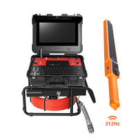 Caméra d'inspection industrielle 13 pouces 1080P HD CMOS pour canalisations d'égout, 512 Hz, auto-nivelante, 33 mm, IP68, panoramique/inclinaison, grand angle