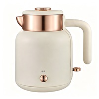 Bouilloire électrique mécanique en acier inoxydable de 1,5 L pour la maison, interrupteur marche/arrêt mécanique, bouilloire à eau à ébullition rapide pour la consommation quotidienne