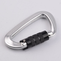 Mousqueton en aluminium à petite porte à vis 12KN de haute qualité pour l'extérieur