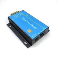 Modul Relai Jaringan Ethernet 2 Arah Pengontrol Akses Jarak Jauh IP Rumah Pintar Cerdas Kelas Industri Mendukung MODBUS TCP