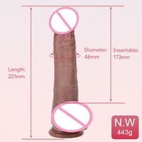 Dildo réaliste vibrant avec ventouse chauffante et télécommande pour masturbation féminine