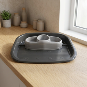 Bol d'eau pliable 2-en-1 écologique fabriqué en Italie, motif uni, bouteille d'eau portable pour animaux de compagnie, plastique de qualité alimentaire, boîte pour chien et chat - Product Image 3