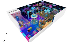 Indoor Soft Play Structure Commercial Ball <b>Pool</b> <b>Slide</b> Purple Orange Playground Soft Play With <b>Slide</b> - Product Image 3