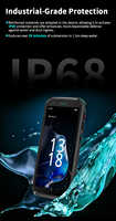 Escáner de Código de Barras PDA Móvil Android 13 IP68, Terminal de Datos Móvil PDA de Mano de 8 Núcleos y 2.2 GHz, Código QR