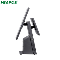 HBA-Q57 mesin kasir layar sentuh otomatis dengan pemindai 2D dan printer semua dalam satu sistem pos untuk bisnis kecil.