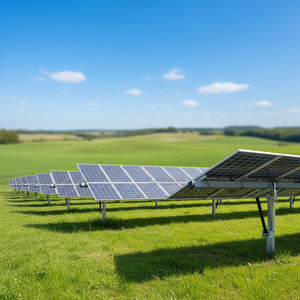 Structure de suivi <span class=keywords><strong>solaire</strong></span> photovoltaïque à axe unique à entraînement par rotation, haute efficacité, pour panneaux solaires, montage automatique au sol - Product Image 1