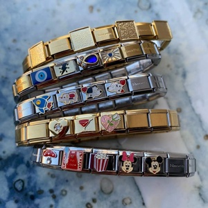 Bracelet de montre unisexe en acier inoxydable plaqué or Ruolong Jewelry SSJ H999 LX-20250803, série alimentaire, avec pendentif breloque DIY - Product Image 1