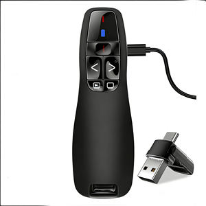 Pointeur laser rouge R400, récepteur USB USB C, recharge par piles AAA, <span class=keywords><strong>télécommande</strong></span> sans fil 2,4 GHz, portée de 100 m, fonction de <span class=keywords><strong>présentation</strong></span> - Product Image 1
