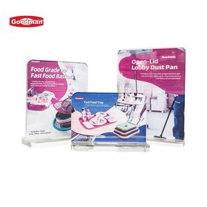 Pantalla de mesa transparente Tarjeta de menú de restaurante de plástico Soporte de señal de menú de acrílico Soporte de mesa Soporte de menú - Product Image 3