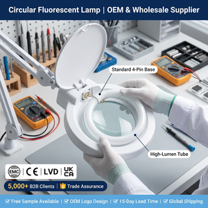 ไฟเพดาน LED ทรงกลมแบบดั้งเดิม 22W 6000K แสงขาวโทนเย็น T9 หลอดไฟ LED ทรงกลม ประหยัดพลังงาน และหลอดฟลูออเรสเซนต์ - Product Image 3