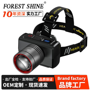 Linterna Frontal LED Recargable Xinster de 10W con Zoom de 200-500m y Sensor de Movimiento para Exteriores - Product Image 4